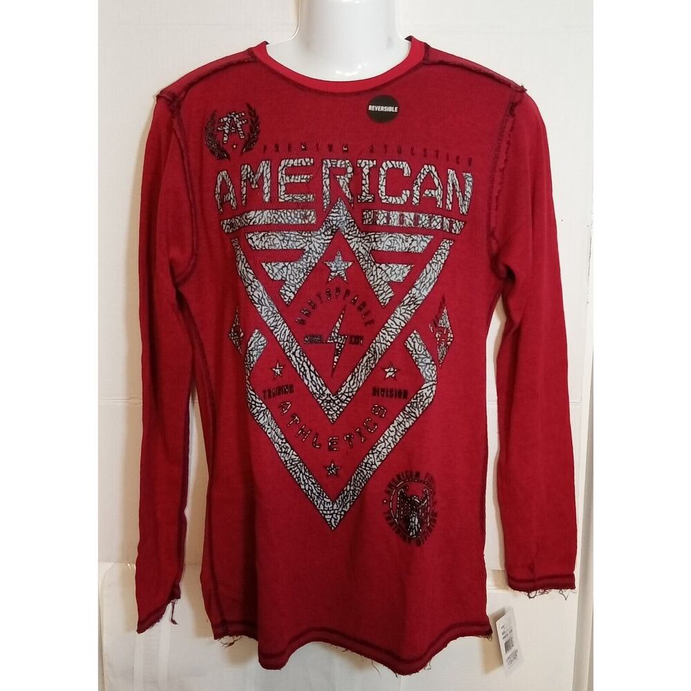 American Fighter Affliction Reversible Alas Men's Pullover LS Shirt Large